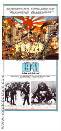 1941 1979 poster John Belushi Dan Aykroyd Treat Williams Steven Spielberg Krig Flyg