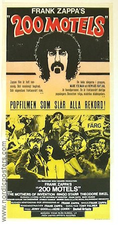 200 Motels 1971 poster Frank Zappa Rock och pop Kultfilmer