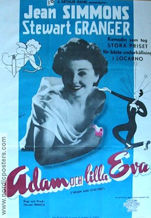Adam och lilla Eva 1949 poster Jean Simmons Stewart Granger