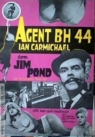 Agent BH 44 1965 poster Ian Carmichael Jim Pond Agenter