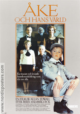 Åke och hans värld 1984 poster Loa Falkman Martin Lindström Gunnel Fred Allan Edwall Text: Bertil Malmberg