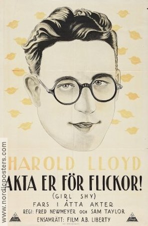 Akta er för flickor 1924 poster Harold Lloyd