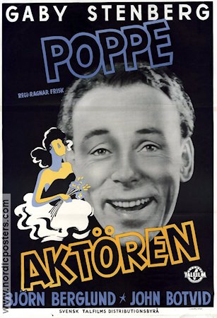 Aktören 1943 poster Nils Poppe Gaby Stenberg
