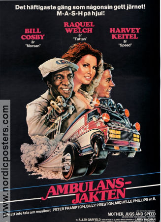 Ambulansjakten 1978 poster Bill Cosby Raquel Welch