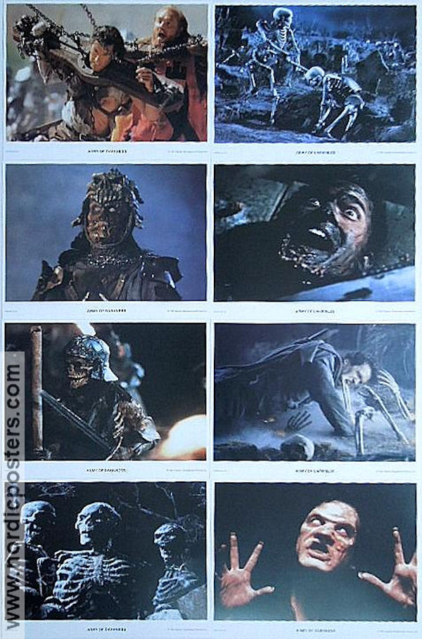 Army of Darkness Evil Dead 3 1992 lobbykort Bruce Campbell Embeth Davidtz Marcus Gilbert Sam Raimi