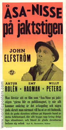 Åsa-Nisse på jaktstigen 1950 poster John Elfström Artur Rolén Helga Brofeldt Ragnar Frisk Hitta mer: Åsa-Nisse