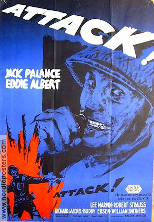 Attack 1956 poster Jack Palance Lee Marvin Krig