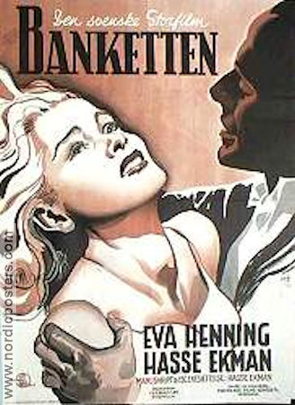 Banketten 1948 poster Eva Henning Ernst Eklund Elsa Carlsson Sture Lagerwall Hasse Ekman