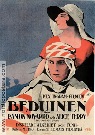 Beduinen 1924 poster Ramon Novarro Alice Terry Rex Ingram