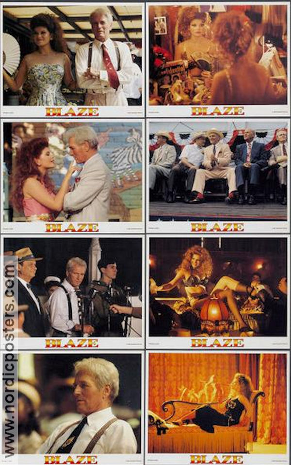 Blaze 1989 lobbykort Paul Newman Lolita Davidovich Jerry Hardin Ron Shelton