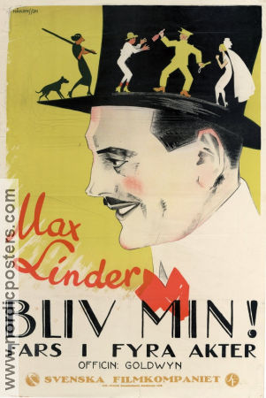 Bliv min 1921 poster Alta Allen Caroline Rankin Max Linder