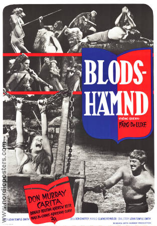 Blodshämnd 1968 poster Don Murray Carita Filmbolag: Hammer Films Hitta mer: Vikings