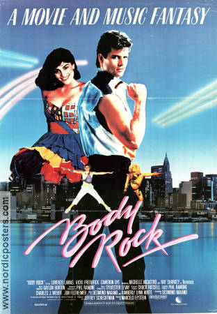Body Rock 1984 poster Lorenzo Lamas Vicki Frederick Cameron Dye Marcelo Epstein Dans Musikaler
