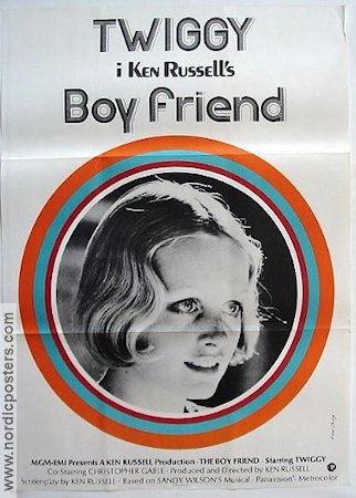 The Boy Friend 1972 poster Twiggy Ken Russell Kändisar Musikaler