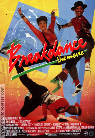 Breakdance the Movie 1984 poster Lucinda Dickey Adolfo Quinones Michael Chambers Joel Silberg Dans