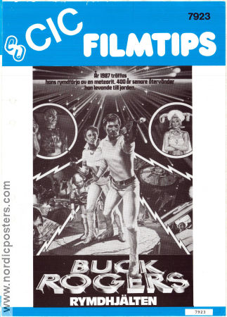 Buck Rogers in the 25th Century 1979 poster Gil Gerard Erin Gray Pamela Hensley Daniel Haller