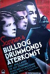 Bulldog Drummonds återkomst 1937 poster Ray Milland