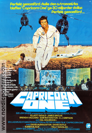 Capricorn One 1977 poster Elliott Gould James Brolin Brenda Vaccaro Peter Hyams