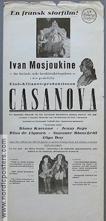 Casanova 1934 poster Ivan Mosjoukine