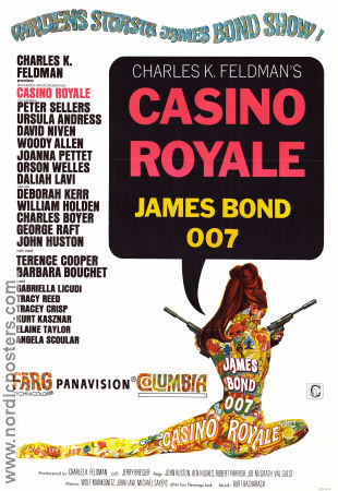 Casino Royale 1967 poster Peter Sellers David Niven Orson Welles Ursula Andress Val Guest Gambling