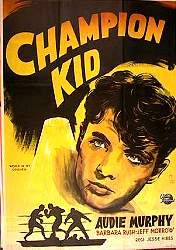 Champion Kid 1956 poster Audie Murphy Boxning