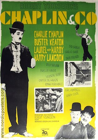 Chaplin and CO 1963 poster Charlie Chaplin Helan och Halvan Buster Keaton Hitta mer: Silent movie