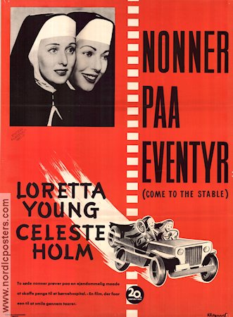Come to the Stable 1949 poster Loretta Young Celeste Holm