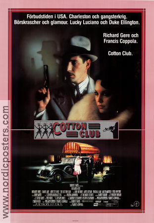 The Cotton Club 1984 poster Richard Gere Bob Hoskins Nicolas Cage Tom Waits Francis Ford Coppola Maffia