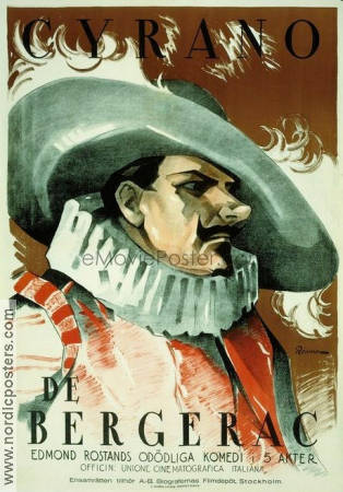 Cyrano de Bergerac 1923 poster Pierre Magnier Augusto Genina