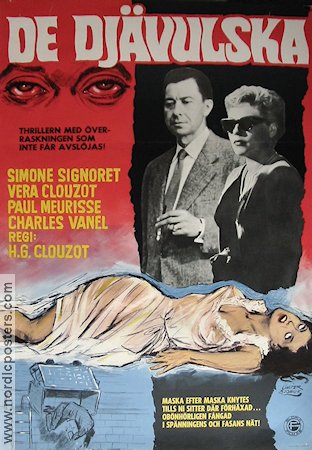 De djävulska 1955 poster Simone Signoret Henri-Georges Clouzot