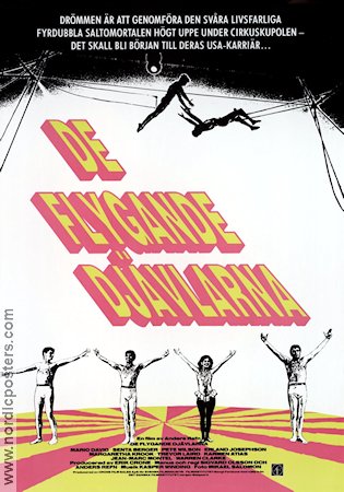 De flygande djävlarna 1985 poster Senta Berger Anders Refn Cirkus