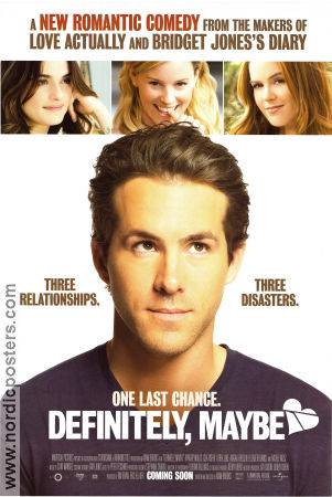 Definitely Maybe 2008 poster Ryan Reynolds Rachel Weisz Abigail Breslin Adam Brooks Romantik