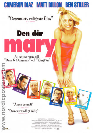 Den där Mary 1996 poster Cameron Diaz Matt Dillon Bobby Peter Farrelly Romantik