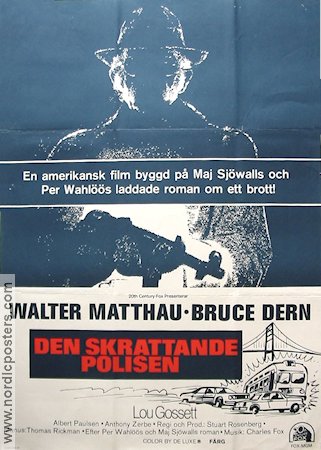 Den skrattande polisen 1973 poster Walter Matthau Hitta mer: Martin Beck Text: Sjöwall-Wahlöö Poliser