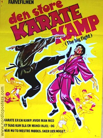 Den store karatekamp 1978 poster Kampsport