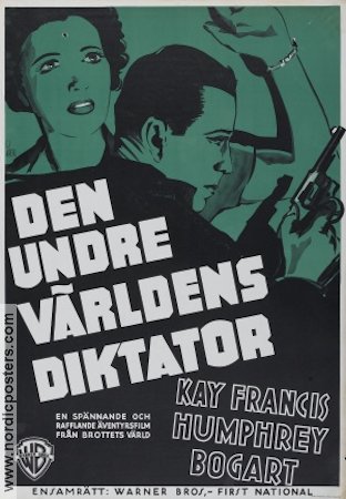 Den undre världens diktator 1939 poster Humphrey Bogart Kay Francis