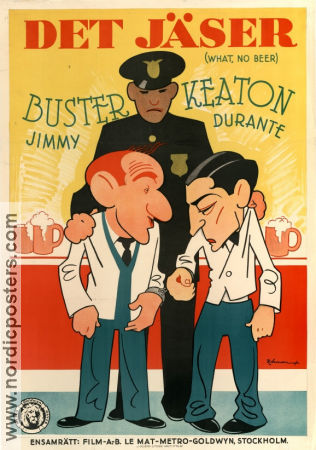 Det jäser 1933 poster Buster Keaton Jimmy Durante