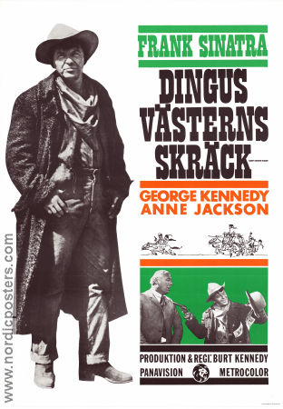 Dingus västerns skräck 1970 poster Frank Sinatra George Kennedy Anne Jackson Burt Kennedy