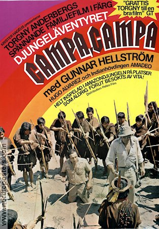 Djungeläventyret Campa Campa 1976 poster Gunnar Hellström Torgny Anderberg