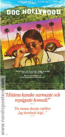 Doc Hollywood 1991 poster Michael J Fox Woody Harrelson Julie Warner Michael Caton-Jones Bilar och racing