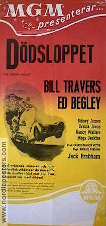 Dödsloppet 1961 poster Jack Brabham Bill Travers Bilar och racing