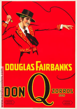 Don Q Zorros son 1925 poster Douglas Fairbanks Mary Astor Donald Crisp