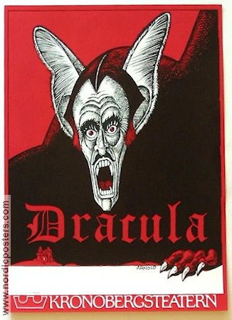 Dracula Kronobergsteatern 1978 affisch Affischkonstnär: Hans Arnold