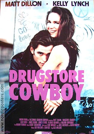 Drugstore Cowboy 1989 poster Matt Dillon Kelly Lynch
