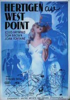 The Duke of West Point 1939 poster Louis Hayward Joan Fontaine Eric Rohman art Vintersport