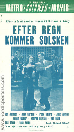 Efter regn kommer solsken 1946 poster Robert Walker Van Heflin Lucille Bremer Richard Whorf Musikaler