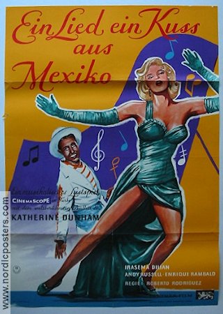 Ein Lied ein Kuss aus Mexico 1950 poster Katherine Dunham