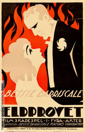 Eldprovet 1919 poster Bessie Barriscale Howard C Hickman Eric Rohman art