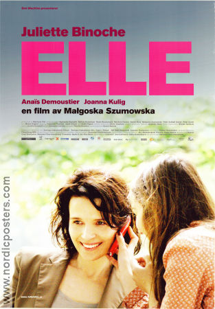 Elle 2011 poster Juliette Binoche Anais Demoustier Joanna Kulig Malgorzata Szumowska Filmen från: Poland