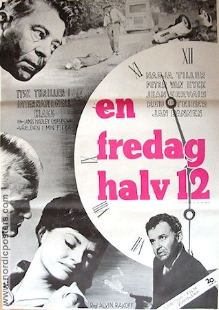 En fredag halv 12 1961 poster Nadja Tiller Rod Steiger Klockor